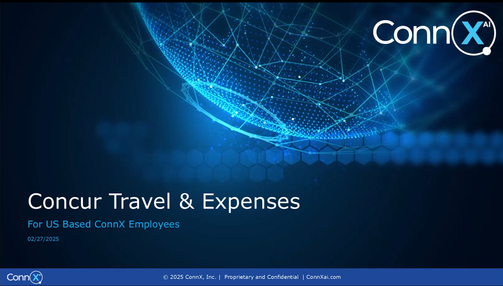 Concur Training Video For US ConnX Employees CON01